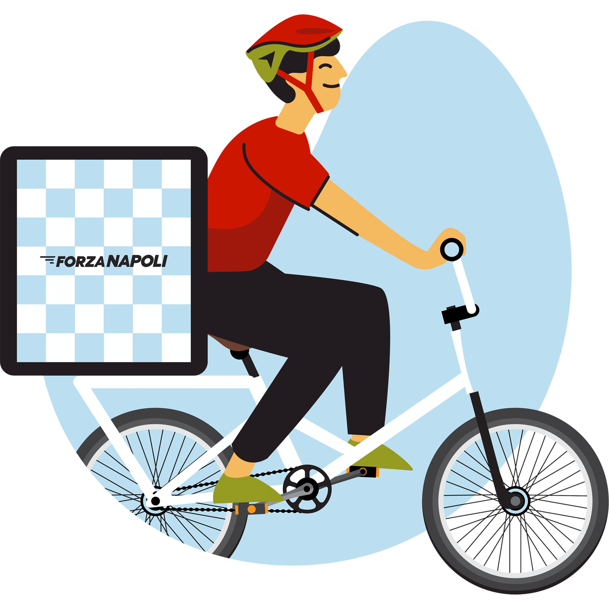 Fahrradfahrer-Illustration
